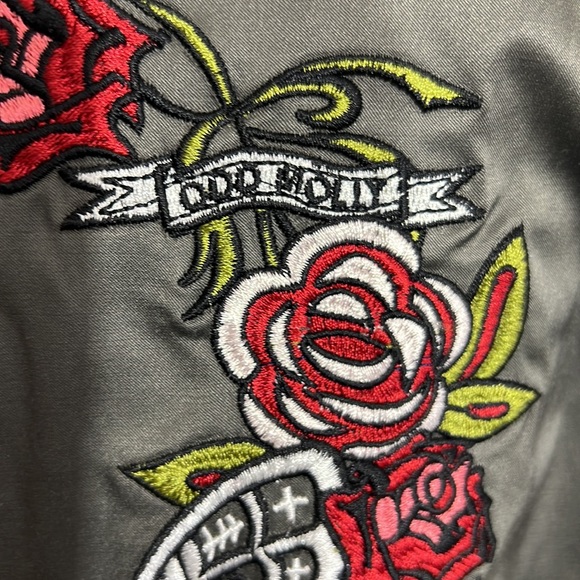 ODD MOLLY 584 Big bomber jacket. Satin. Two colored with gorgeous embroidery. - Picture 9 of 12